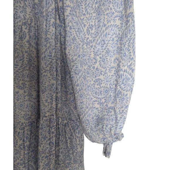Women's - Patrons of Peace Blue Paisley Swing Dress, Size Small - Picture 4 of 8